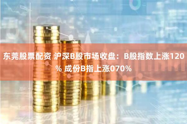 东莞股票配资 沪深B股市场收盘：B股指数上涨120% 成份B指上涨070%